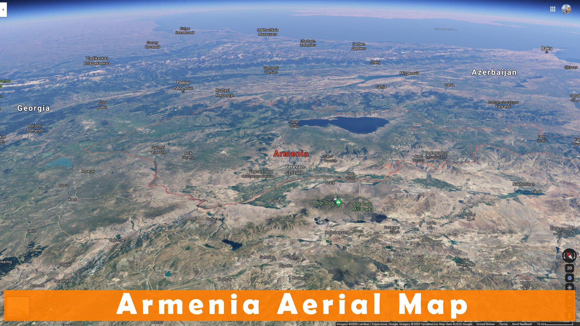 Armenie Aerienne Carte